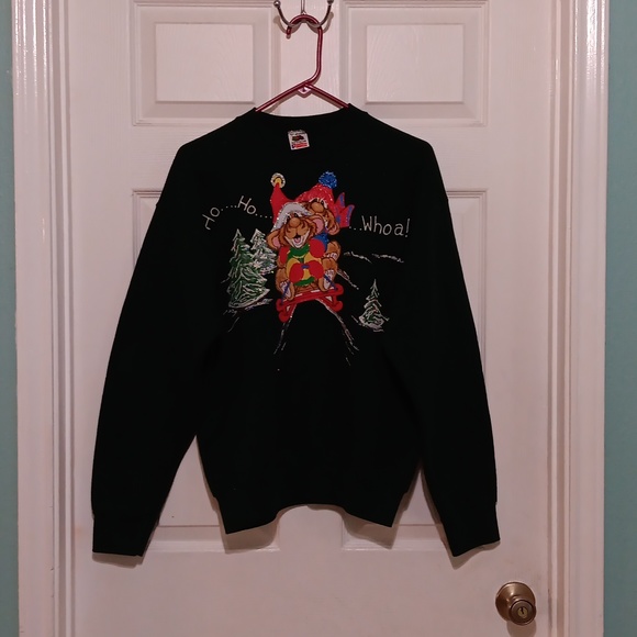 VINTAGE CHRISTMAS SWEASHIRT - Picture 1 of 8